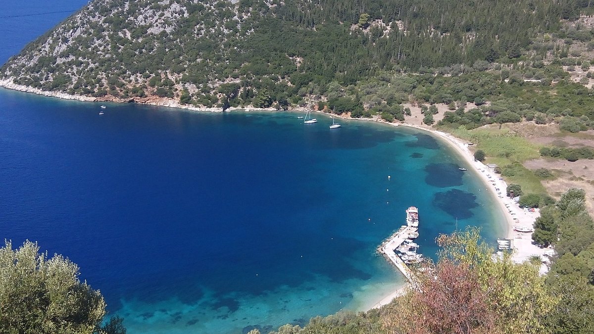 Adventurers discovering natural wonders and caves in Greece.