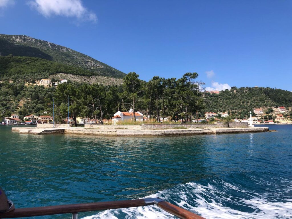 Adventurers discovering natural wonders and caves in Greece.