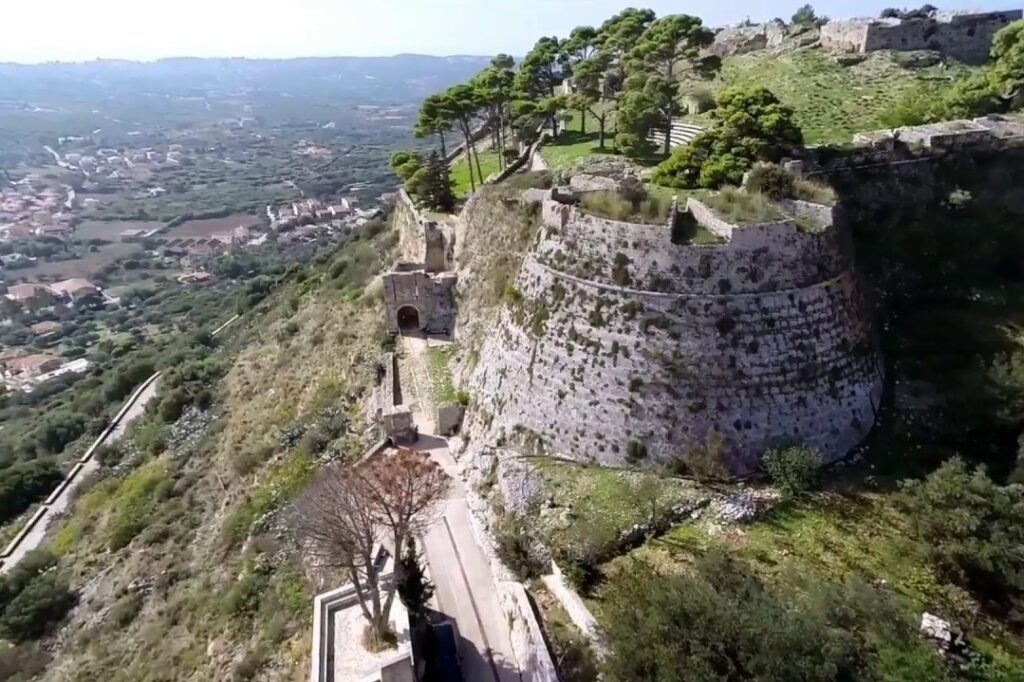 Adventurers discovering natural wonders and caves in Greece.